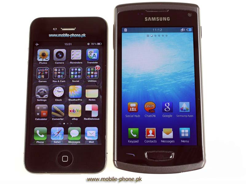 Обзор Samsung S8600 Wave III на живых фотографиях.