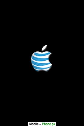 Blue Apple Logo Wallpaper for Mobile