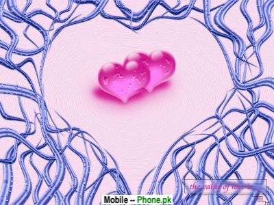 nice wallpapers for love. Crystal Love Hearts Wallpaper