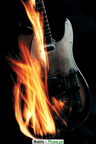 fender guitar wallpaper. Fire guitar Wallpaper for