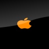 Orange Apple Logo Computers 320x480