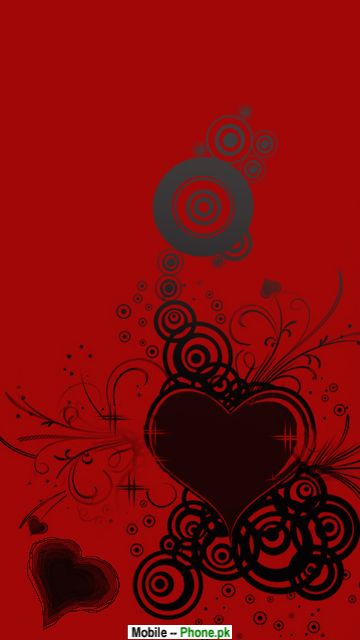 free black and red wallpaper. red heart lack background HD