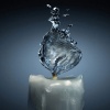 Water Candle Burn 3D Graphics 320x480