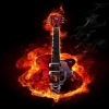 guitar fire image Music 360x640